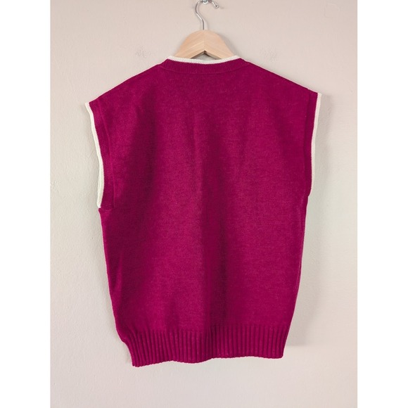 Vintage Pendleton Wool Sweater Vest Sheep Pullover Cute Preppy Retro Cottage S - Picture 2 of 10